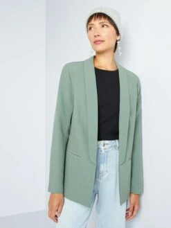 Chaqueta Blazer Semilarga - CORONA VERDE -Zalaris Tienda chaqueta blazer semilarga corona verde zi093 22 frb3