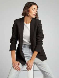 Chaqueta Blazer Semilarga - Negro