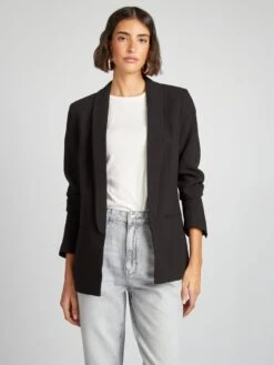 Chaqueta Blazer Semilarga - Negro -Zalaris Tienda chaqueta blazer semilarga negro zi093 9 frb3