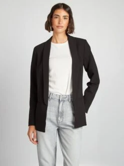 Chaqueta Blazer Semilarga - Negro -Zalaris Tienda chaqueta blazer semilarga negro zi093 9 frb4