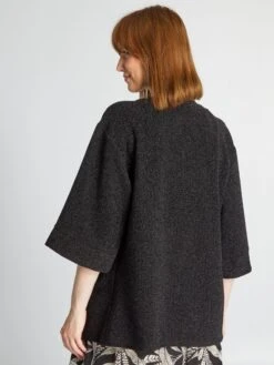 Chaqueta Con Forma De Quimono - NEGRO 1 -Zalaris Tienda chaqueta con forma de quimono negro 1 asw76 2 frb4