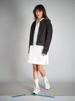 Chaqueta Corta De Antelina - Negro 12 Chaqueta Corta De Antelina - Negro -Zalaris Tienda chaqueta corta de antelina negro zo336 1 frb5