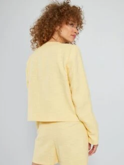 Chaqueta Corta De Tweed - AMARILLO -Zalaris Tienda chaqueta corta de tweed amarillo atn60 1 frb4