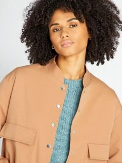 Chaqueta Corta Estilo Campus - AS BEIGE -Zalaris Tienda chaqueta corta estilo campus as beige azz41 1 frb3