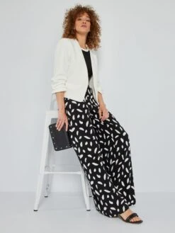 Chaqueta Corta Tipo Blazer - Blanco