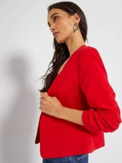 Chaqueta Corta Tipo Blazer - ROJO -Zalaris Tienda chaqueta corta tipo blazer rojo zi094 5 frb3