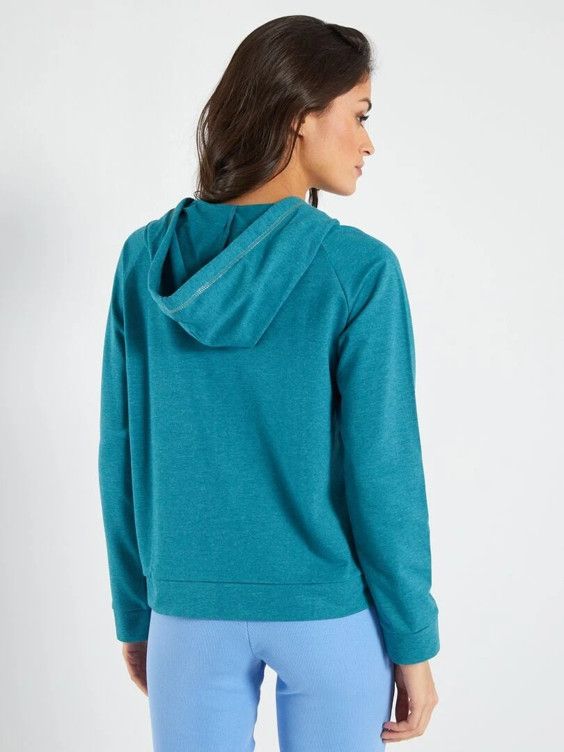 Chaqueta De Deporte Con Capucha - Azul 6 Chaqueta De Deporte Con Capucha - Azul - Imagen 4