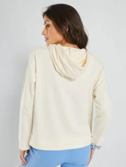 Chaqueta De Deporte Con Capucha - Beige -Zalaris Tienda chaqueta de deporte con capucha beige alb34 1 frb4