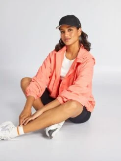 Chaqueta De Deporte Impermeable - NARANJA