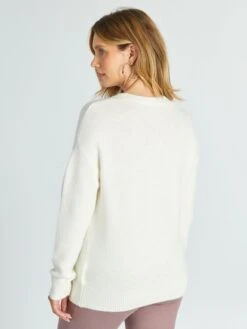 Chaqueta De Punto - Blanco -Zalaris Tienda chaqueta de punto blanco akv31 1 frb4