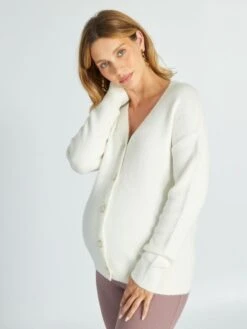 Chaqueta De Punto - Blanco -Zalaris Tienda chaqueta de punto blanco akv31 1 frb5