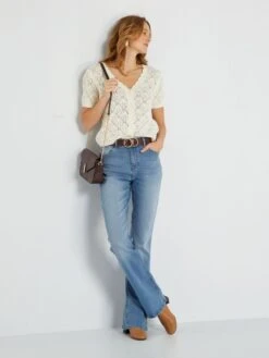 Chaqueta De Punto Calado De Fantasía - BLANCO 9 Chaqueta De Punto Calado De Fantasía - BLANCO -Zalaris Tienda chaqueta de punto calado de fantasia blanco zq460 1 frb2