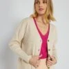 Chaqueta De Punto De Canalé - BEIGE -Zalaris Tienda chaqueta de punto de canale beige zk127 1 frb1