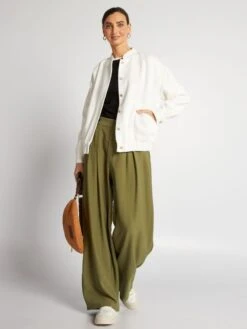 Chaqueta De Punto De Rizo - BEIGE