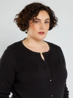 Chaqueta De Punto Fino - Negro -Zalaris Tienda chaqueta de punto fino negro yz782 3 frb4