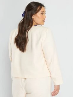 Chaqueta De Tweed - ROSA PÁLIDO_ -Zalaris Tienda chaqueta de tweed rosa palido ato41 2 frb3