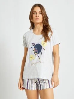 Conjunto De Pijama - 2 Piezas - BEIGE