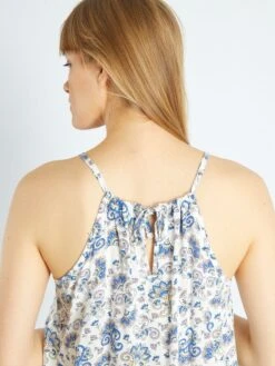 Conjunto De Pijama - 2 Piezas - Blanco/azul -Zalaris Tienda conjunto de pijama 2 piezas blancoazul ala65 1 frb4