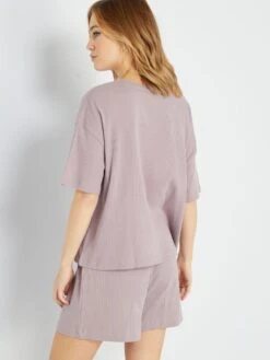 Conjunto De Pijama - 2 Piezas - PURPURA -Zalaris Tienda conjunto de pijama 2 piezas purpura zo377 2 frb5