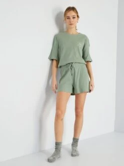 Conjunto De Pijama - 2 Piezas - VERDE -Zalaris Tienda conjunto de pijama 2 piezas verde zo377 1 frb4