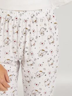 Conjunto De Pijama Con Camiseta + Pantalón 'Harry Potter' - 2 Piezas - BLANCO, BLANCA_ -Zalaris Tienda conjunto de pijama con camiseta pantalon harry potter 2 piezas blanco blanca aul76 1 frb4