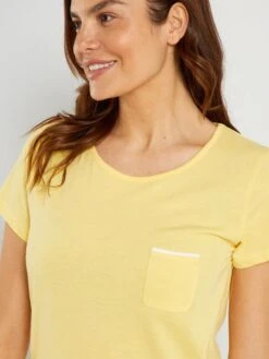 Conjunto De Pijama Corto - 2 Piezas - Amarillo -Zalaris Tienda conjunto de pijama corto 2 piezas amarillo ala69 2 frb3