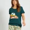 Conjunto De Pijama Corto - 2 Piezas - Verde