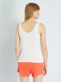 Conjunto De Pijama Corto De Punto De Canalé - 2 Piezas - BEIGE -Zalaris Tienda conjunto de pijama corto de punto de canale 2 piezas beige ala56 1 frb3