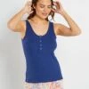 Conjunto De Pijama Corto Estampado - 2 Piezas - Azul