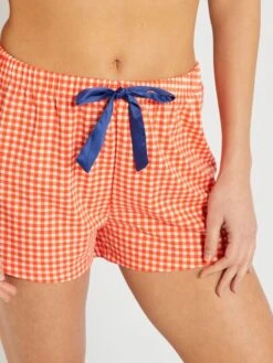 Conjunto De Pijama Corto Estampado - 2 Piezas - Naranja -Zalaris Tienda conjunto de pijama corto estampado 2 piezas naranja ala57 3 frb4