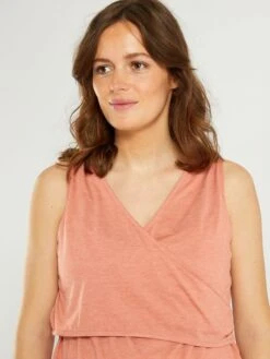 Conjunto De Pijama De Premamá - 2 Piezas - BEIGE -Zalaris Tienda conjunto de pijama de premama 2 piezas beige ajl36 2 frb6