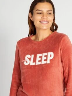 Conjunto De Pijama Polar - 2 piezas - DURMIENDO -Zalaris Tienda conjunto de pijama polar 2piezas durmiendo anp14 3 frb4