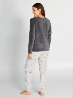 Conjunto De Pijama Polar - 2 piezas - GATO -Zalaris Tienda conjunto de pijama polar 2piezas gato anp14 1 frb3