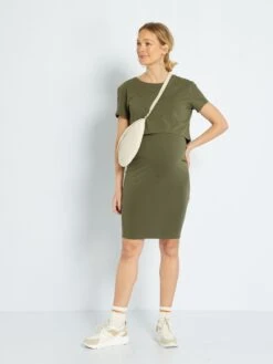 Conjunto De Premamá - 2 Piezas - KAKI