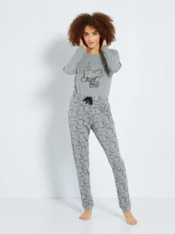 Conjunto De Punto - 2 Piezas - GRIS