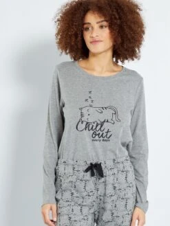 Conjunto De Punto - 2 Piezas - GRIS -Zalaris Tienda conjunto de punto 2 piezas gris yj880 2 frb4