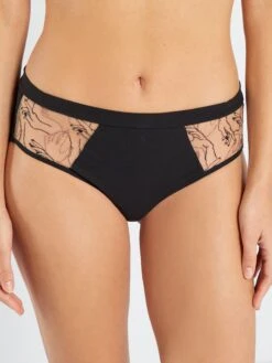 Culotte De Tul Bordado Irisado 'Sans Complexe' - NEGRO