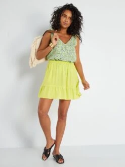 Falda Corta - AMARILLO