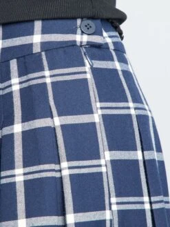 Falda Corta Plisada - AZUL NEGRO -Zalaris Tienda falda corta plisada azul negro ael94 3 frb6