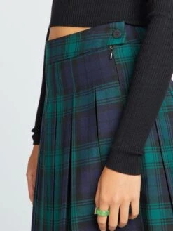 Falda Corta Plisada - CHEQUE GREE -Zalaris Tienda falda corta plisada cheque gree ael94 1 frb6