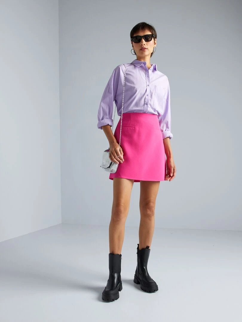 Falda Corta - ROSADO MORADO 3 Falda Corta - ROSADO MORADO