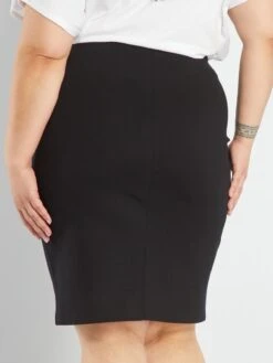 Falda De Tubo De Punto Milano - Negro -Zalaris Tienda falda de tubo de punto milano negro ww450 1 frb3