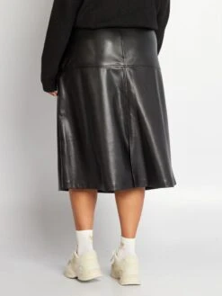 Falda Evasé Midi - NEGRO_ -Zalaris Tienda falda evase midi negro aev48 1 frb3