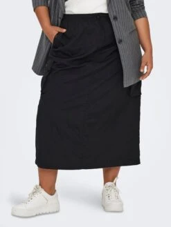 Falda Larga De Tela Parachute 'Only Carmakoma' - NEGRO 1 7 Falda Larga De Tela Parachute 'Only Carmakoma' - NEGRO 1 -Zalaris Tienda falda larga de tela parachute only carmakoma negro 1 aud35 1 frb2