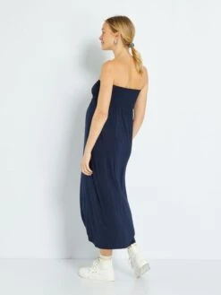 Falda Larga Premamá 2 En 1 - Azul -Zalaris Tienda falda larga premama 2 en 1 azul zq952 1 frb5