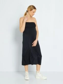 Falda Larga Premamá 2 En 1 - Negro -Zalaris Tienda falda larga premama 2 en 1 negro zq952 2 frb5