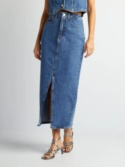 Falda Larga Vaquera - AZUL