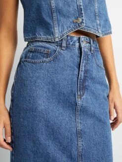 Falda Larga Vaquera - AZUL -Zalaris Tienda falda larga vaquera azul awd04 1 frb4