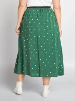 Falda Largo Medio Con Estampado All Over - GREENDOTB8 -Zalaris Tienda falda largo medio con estampado all over greendotb8 aev50 3 frb3