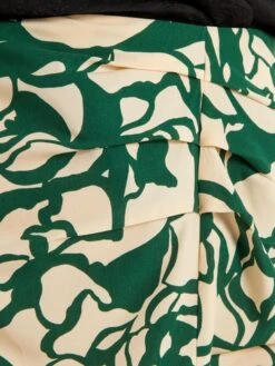 Falda Midi Con Estampado - VERDE -Zalaris Tienda falda midi con estampado verde aiu03 1 frb4